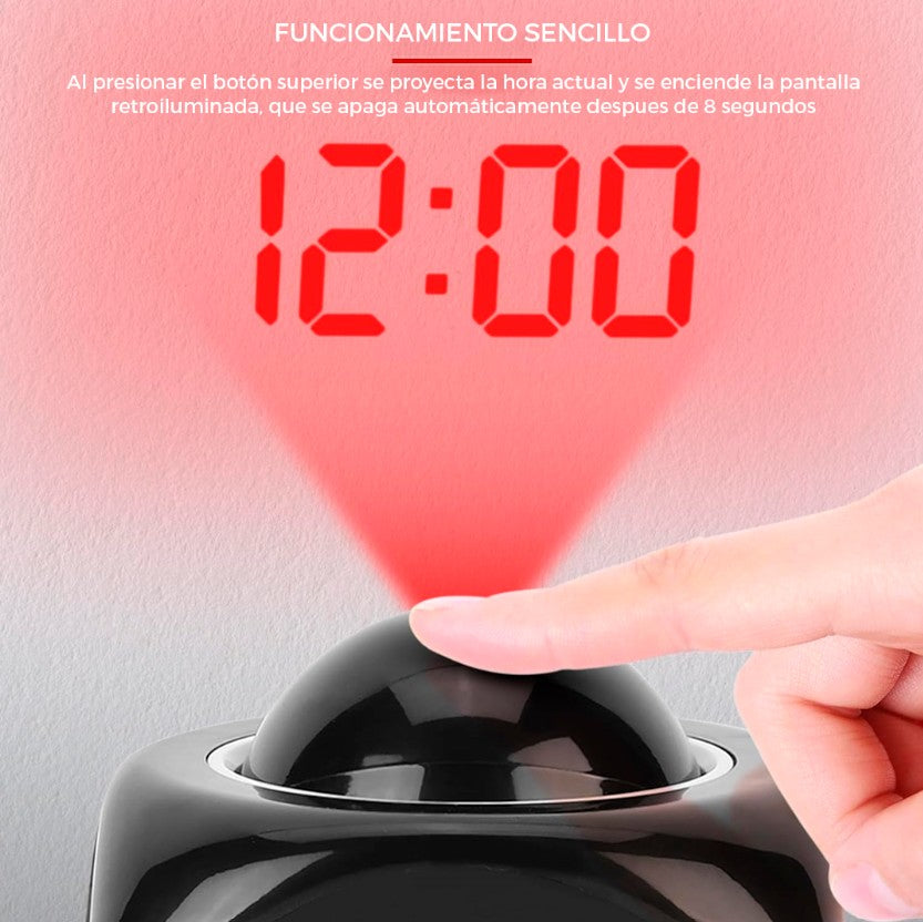 RELOJ DE PROYECCIÓN DIGITAL LCD